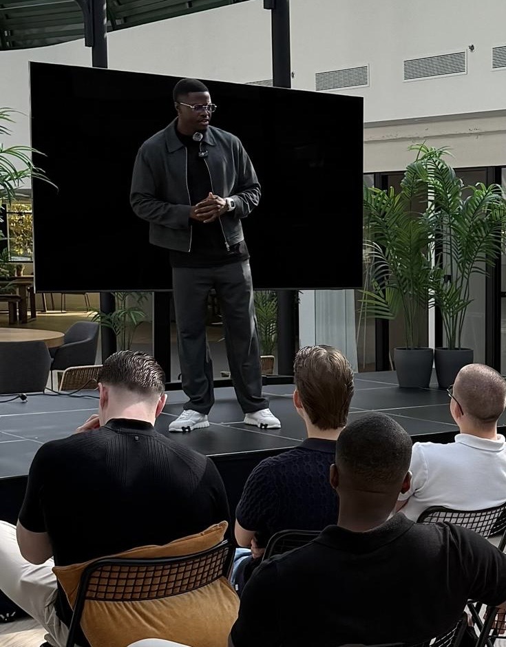 Mbang delivering live training behind closed doors